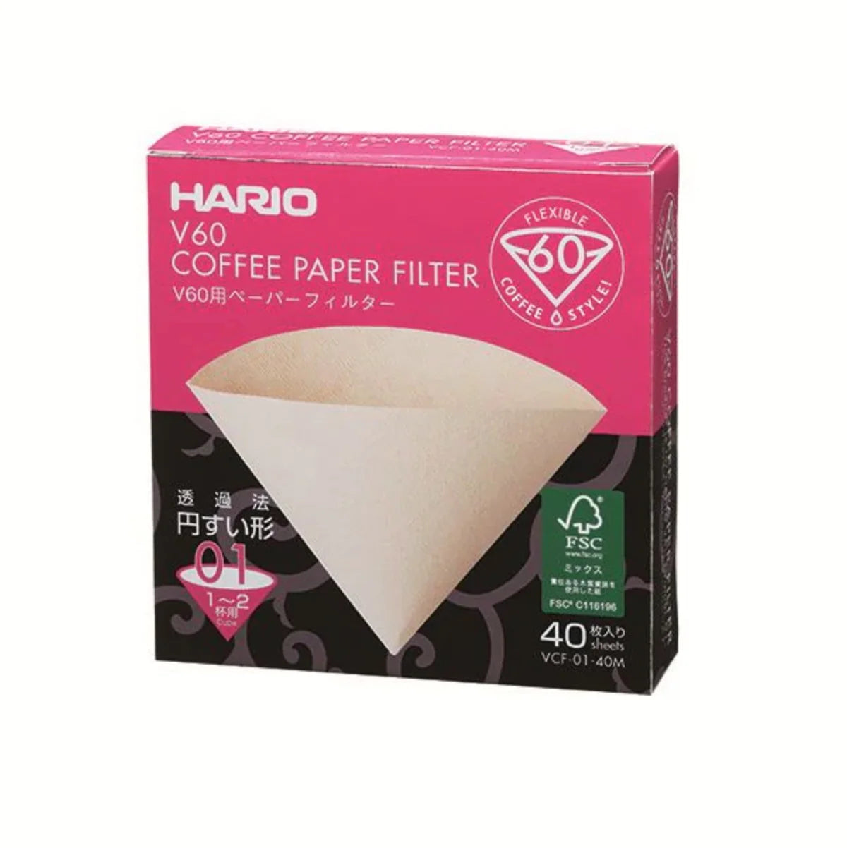 Hario V60 Coffee Paper Filter Size 01